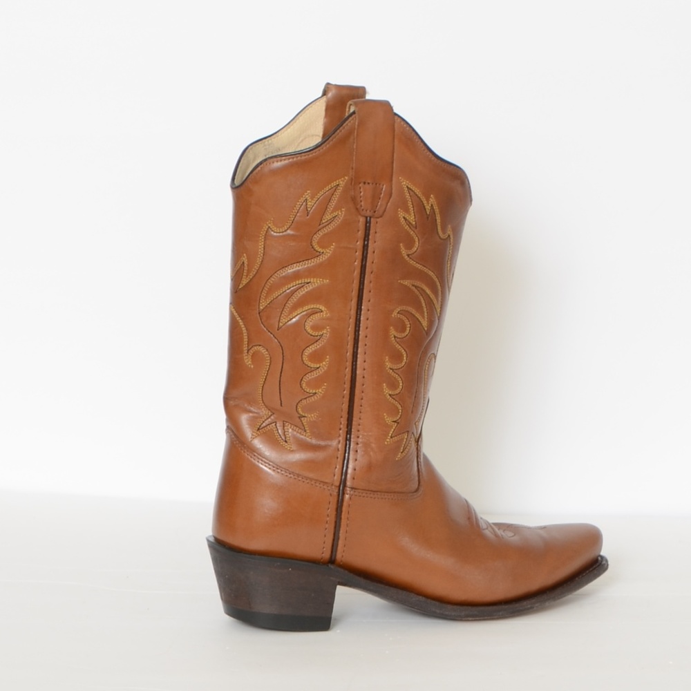 **OLD WEST**REAL LEATHER**BOOTS**UNISEX - Picture 3 of 5